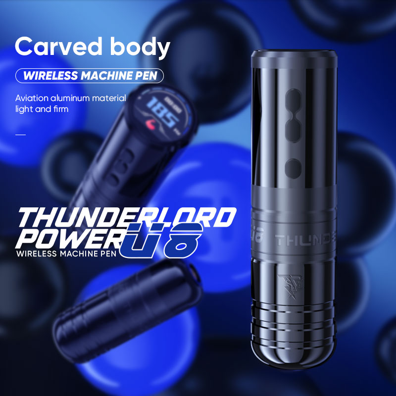 THUNDERLORD POWER Wireless Tattoo Machine Pen with Adjustable Frequency | U8 Aegis
