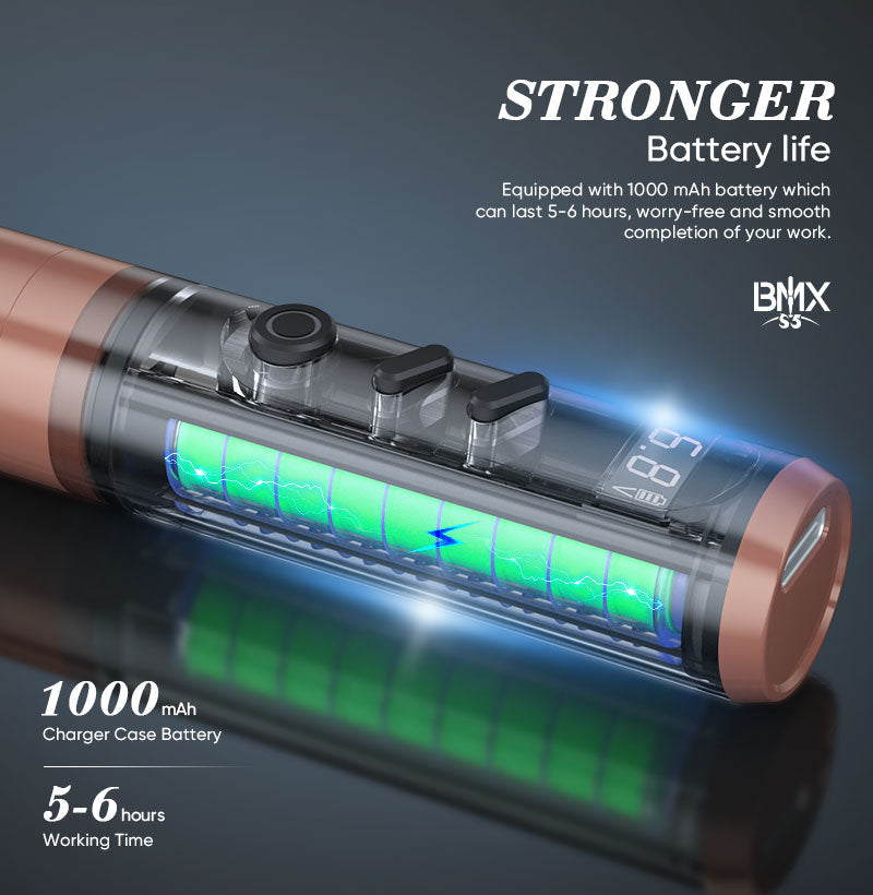 3.0 Strock Wireless Tattoo Permanent Makeup Machine BIOAMSER P3