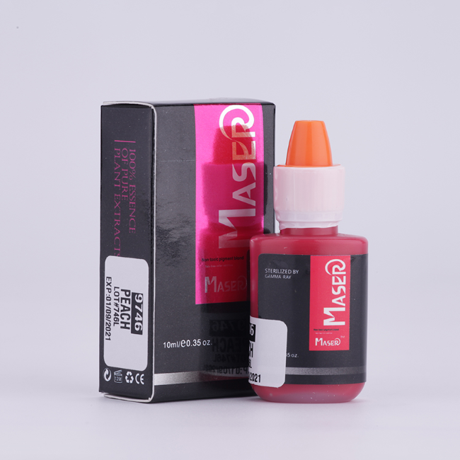 Pigmento de maquillaje permanente Maser de 10 ml para corregir el color de las cejas en tonos azules.