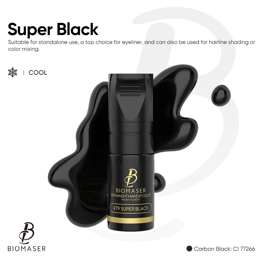 Delineador de ojos líquido Biomaser, tinta pigmentada para máquina de micropigmentación de maquillaje permanente, pigmento de 12 ml