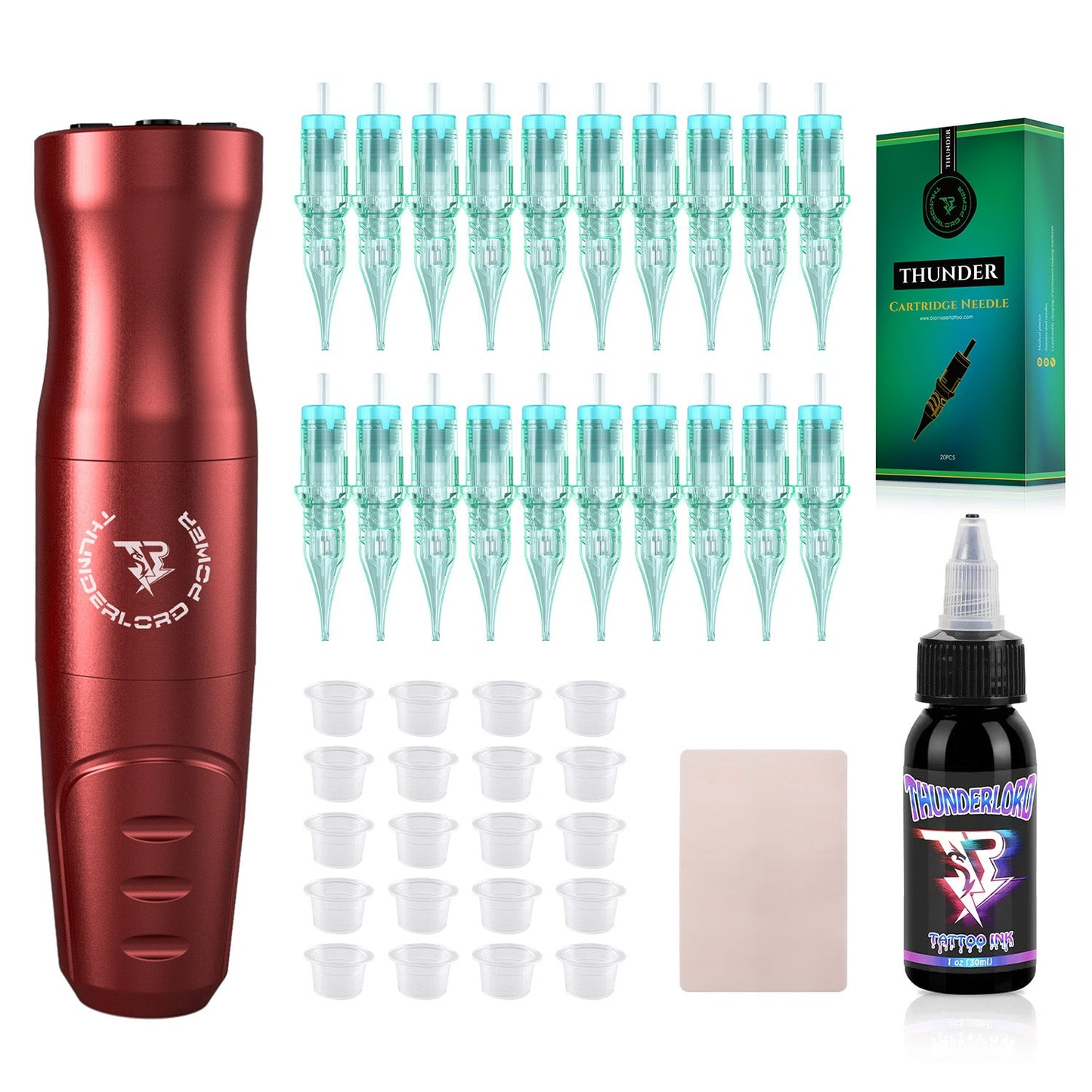 Máquina de tatuaje inalámbrica con pluma de 4,0 mm de recorrido ThunderlordPower EXPLORER CTG5002