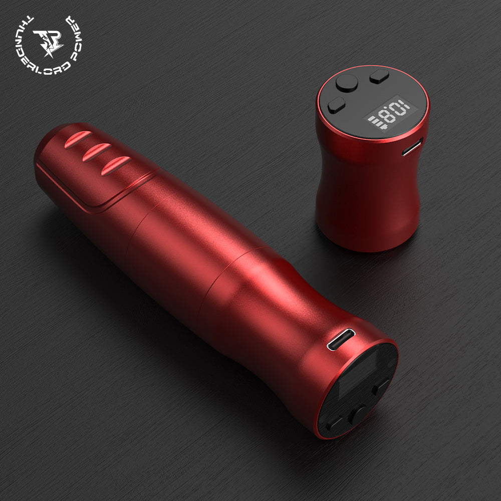 Máquina de tatuaje inalámbrica con pluma de 4,0 mm de recorrido ThunderlordPower EXPLORER CTG5002