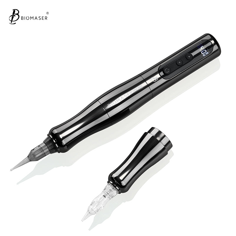 Biomaser P90 PRO Wireless PMU Pen - Long-Lasting, Silent & Portable for Brows/Lips/Eyeliner