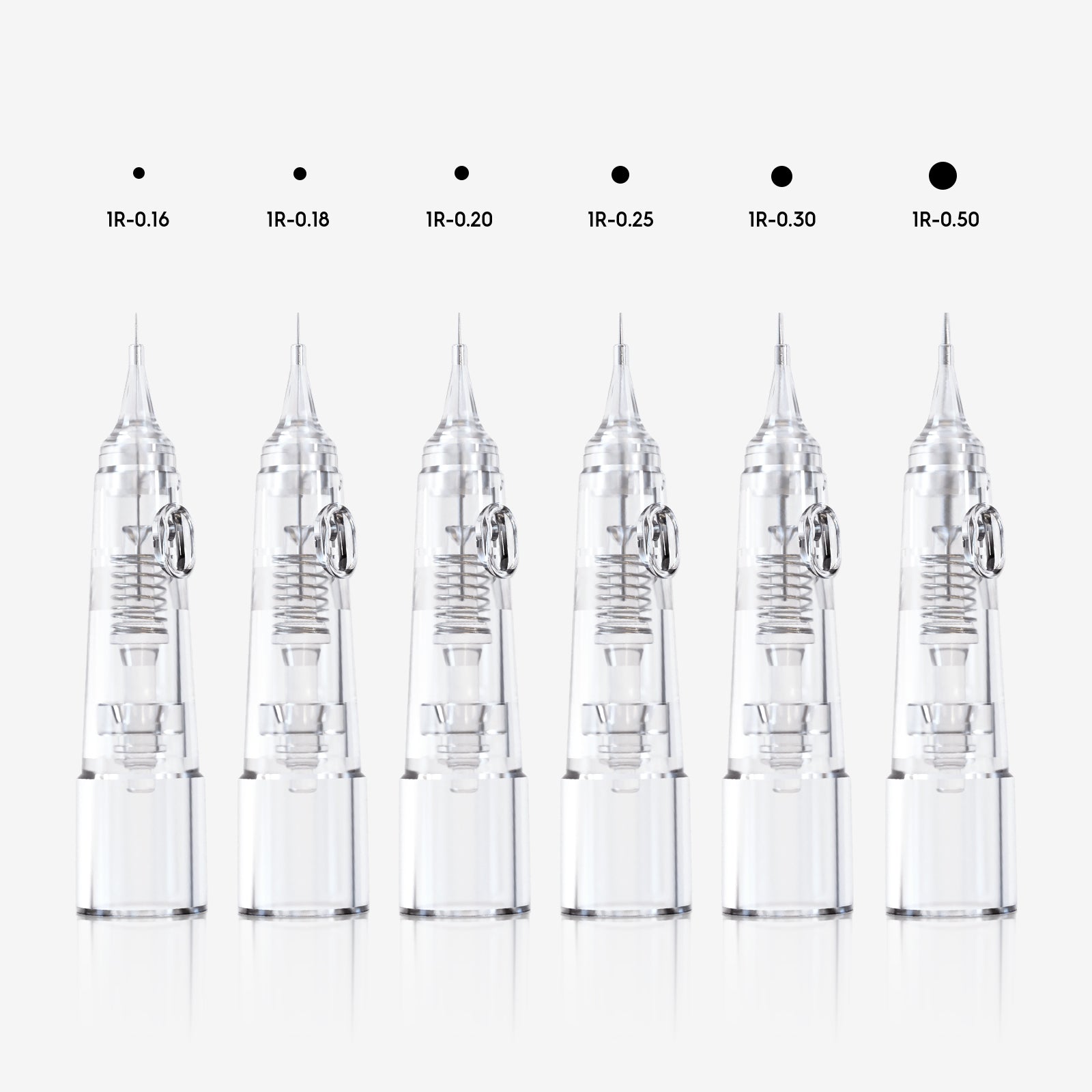 1R Stainless Steel Tip Biomaser Single Needle Permanent Makeup SMP Cartridge Needles