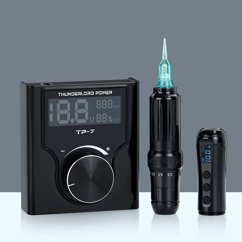 Biomaser JOG071 Microblading Kit - Low Voltage Start, Wired/Wireless Modes, Natural Hair Strokes