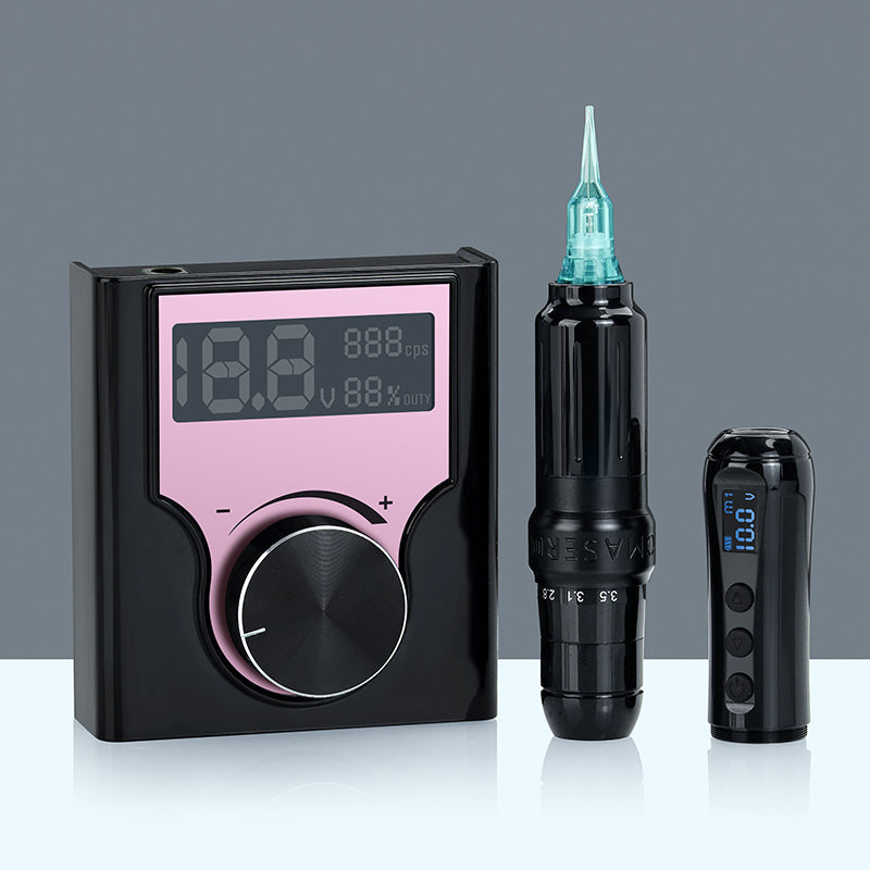 Biomaser JOG071 Microblading Kit - Low Voltage Start, Wired/Wireless Modes, Natural Hair Strokes