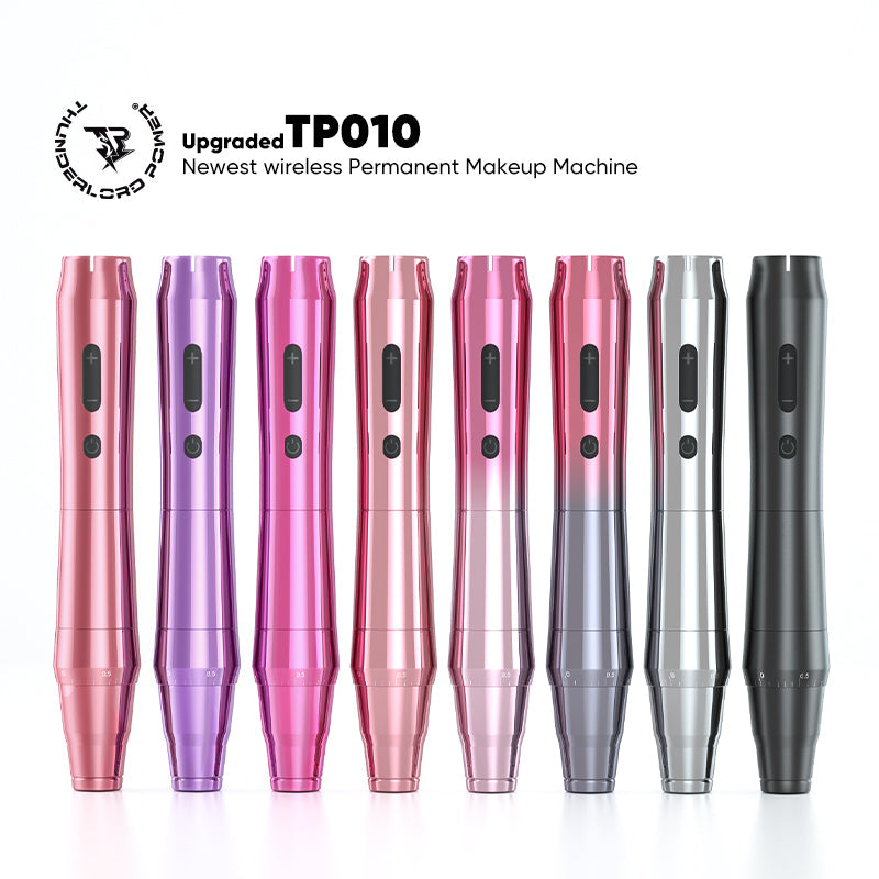 Biomaser TP010 Wireless PMU Machine Kit - Dual Battery, Swiss Motor, Silent for Eyebrows & Lips