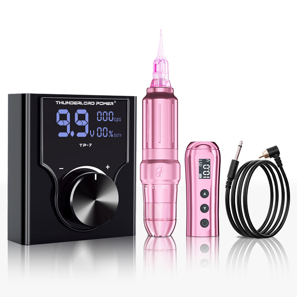 Biomaser JOG071 Microblading Kit - Low Voltage Start, Wired/Wireless Modes, Natural Hair Strokes