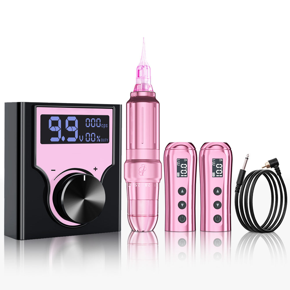 Biomaser JOG071 Microblading Kit - Low Voltage Start, Wired/Wireless Modes, Natural Hair Strokes