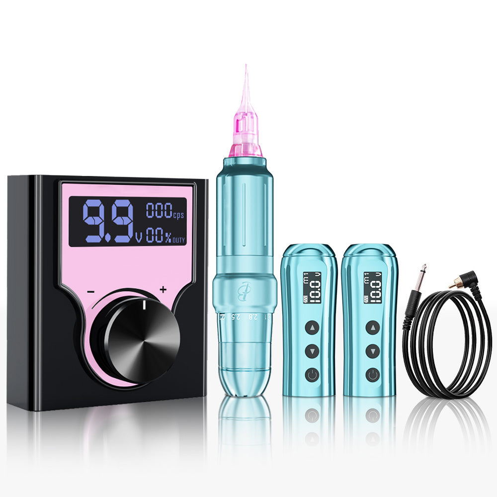 Biomaser JOG071 Microblading Kit - Low Voltage Start, Wired/Wireless Modes, Natural Hair Strokes