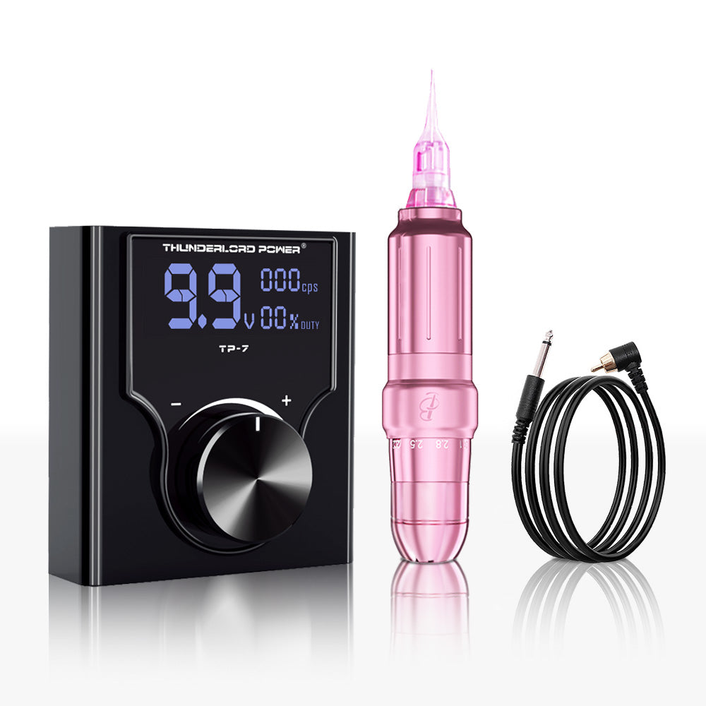 Biomaser JOG071 Microblading Kit - Low Voltage Start, Wired/Wireless Modes, Natural Hair Strokes