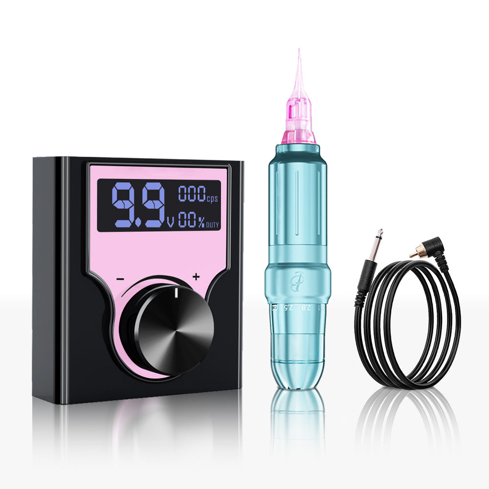 Biomaser JOG071 Microblading Kit - Low Voltage Start, Wired/Wireless Modes, Natural Hair Strokes