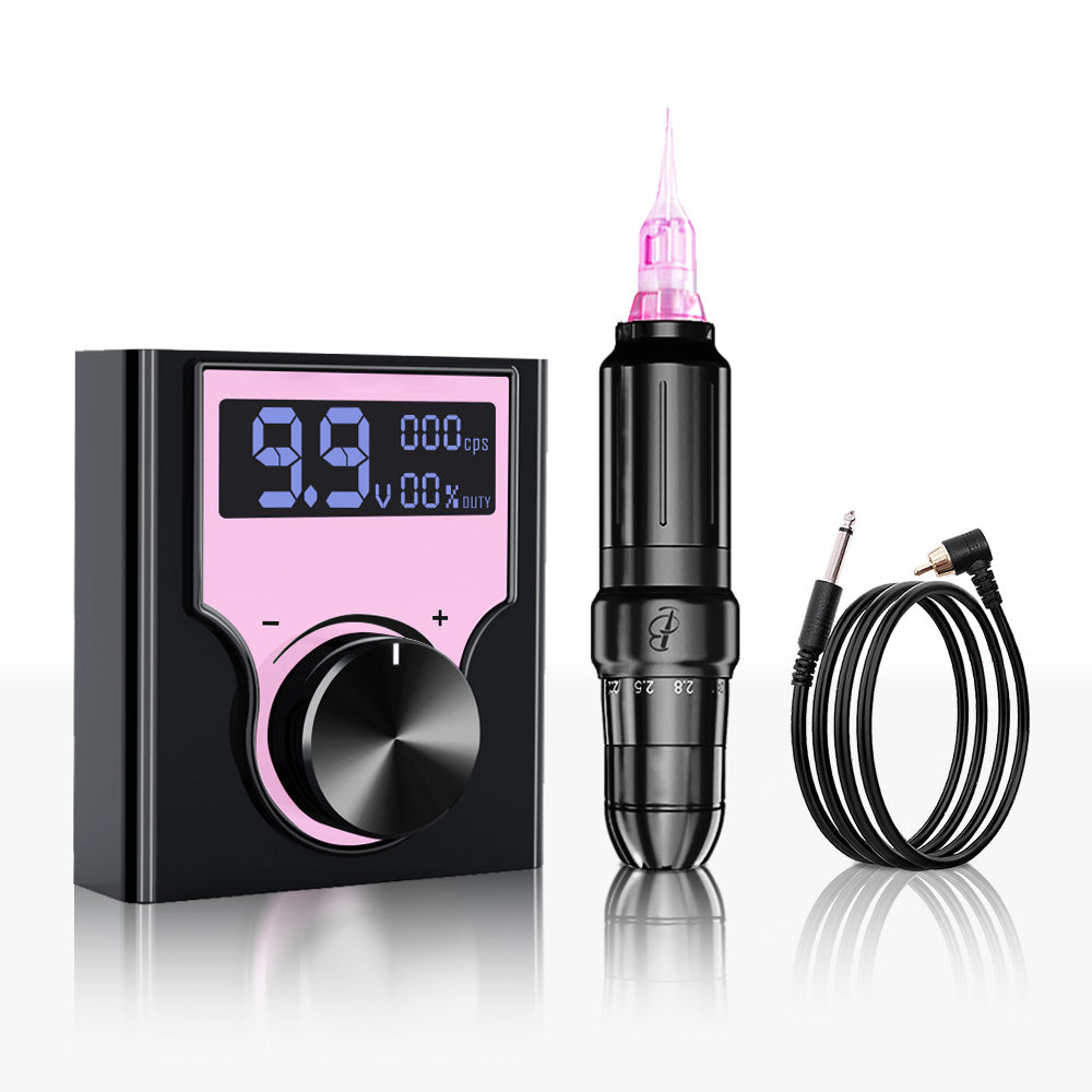 Biomaser JOG071 Microblading Kit - Low Voltage Start, Wired/Wireless Modes, Natural Hair Strokes