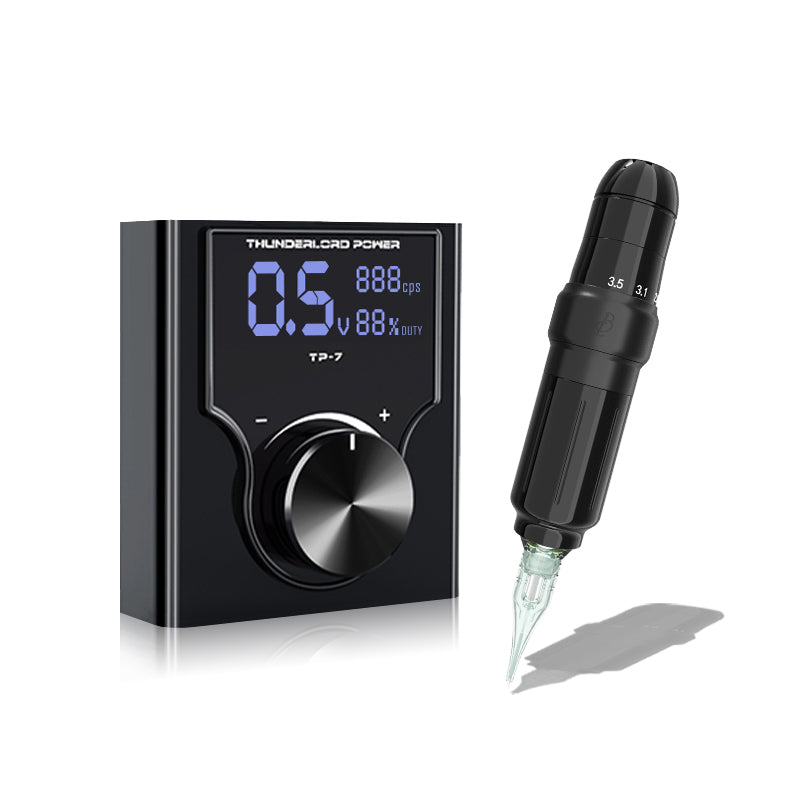 Biomaser JOG071 Microblading Kit - Low Voltage Start, Wired/Wireless Modes, Natural Hair Strokes