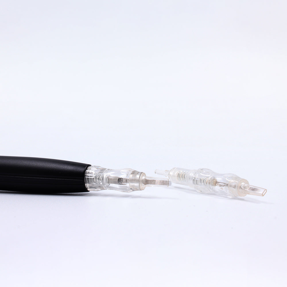 Agujas de cartucho de maquillaje permanente SMP con tornillo plano BMX de 0411U-0,18 mm para máquina de maquillaje permanente BMX, 10 unidades