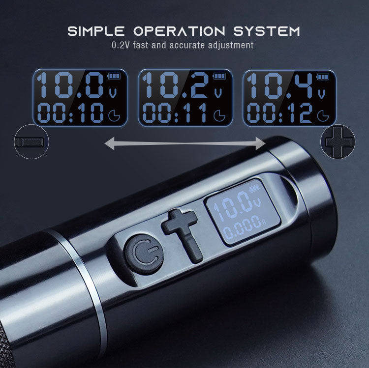 Máquina de tatuaje inalámbrica ThunderlordPower K6022 con recorrido de 4,0 mm