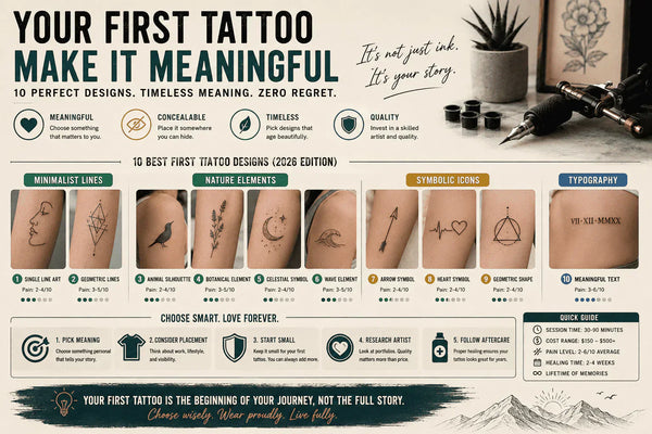 What Design Should You Get for Your First Tattoo? 10 Beginner-Friendly Ideas for 2026
