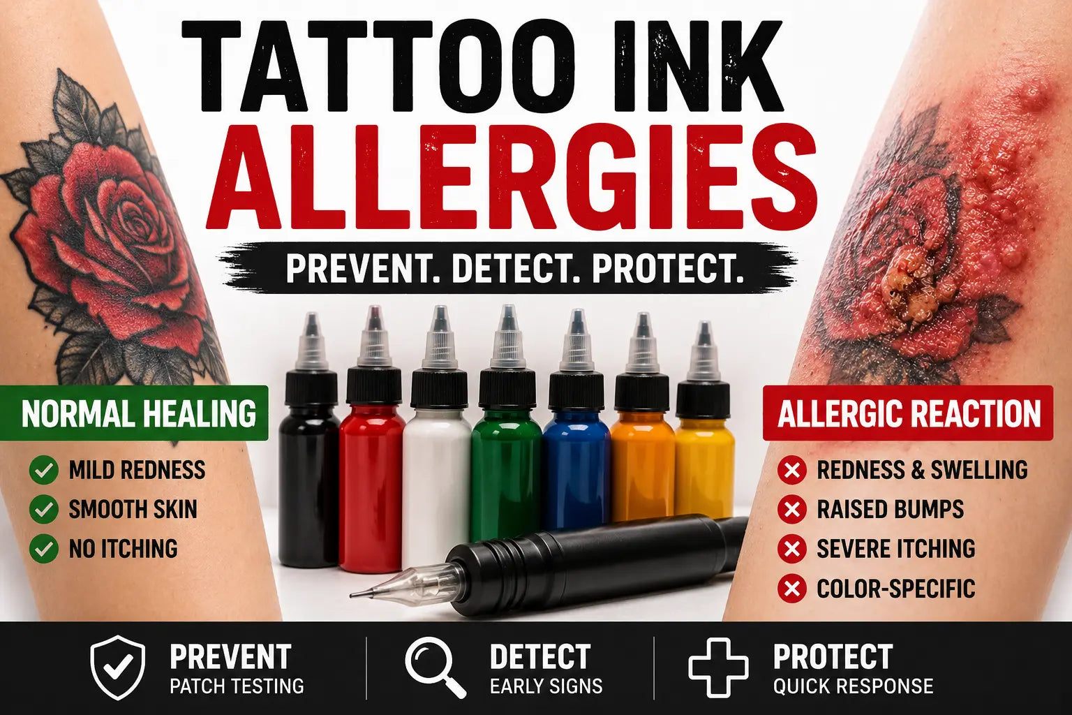 How to Prevent Tattoo Ink Allergies: Testing, Selection, and Response Protocols