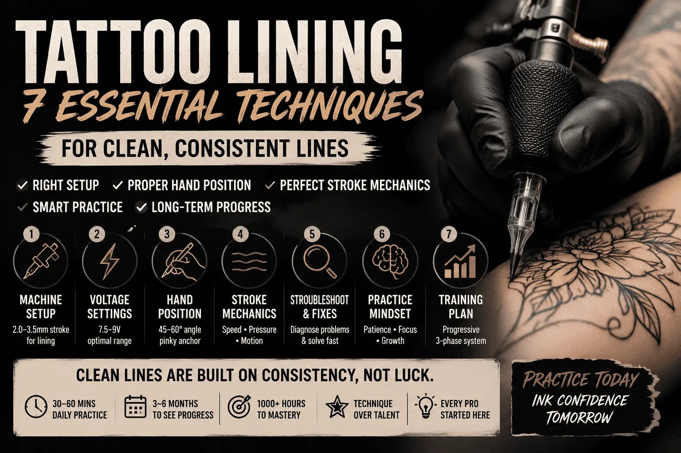 Tattoo Lining Techniques: 7 Core Tips for Clean, Consistent Line Work