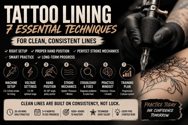 Tattoo Lining Techniques: 7 Core Tips for Clean, Consistent Line Work