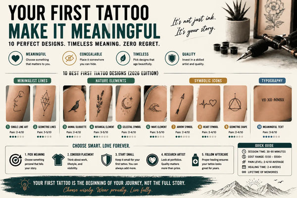 What Design Should You Get for Your First Tattoo? 10 Beginner-Friendly Ideas for 2026