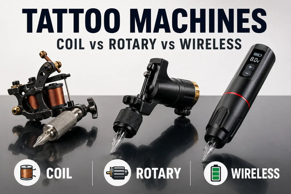Tattoo Machine Types: Coil vs Rotary vs Wireless — Which One Should You Buy?