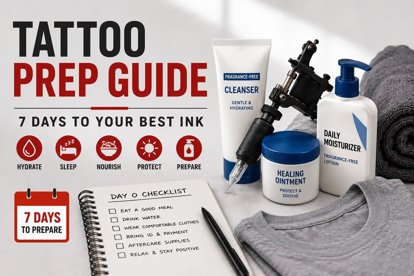 Tattoo Prep Checklist: The 7-Day Countdown to Your Best Ink