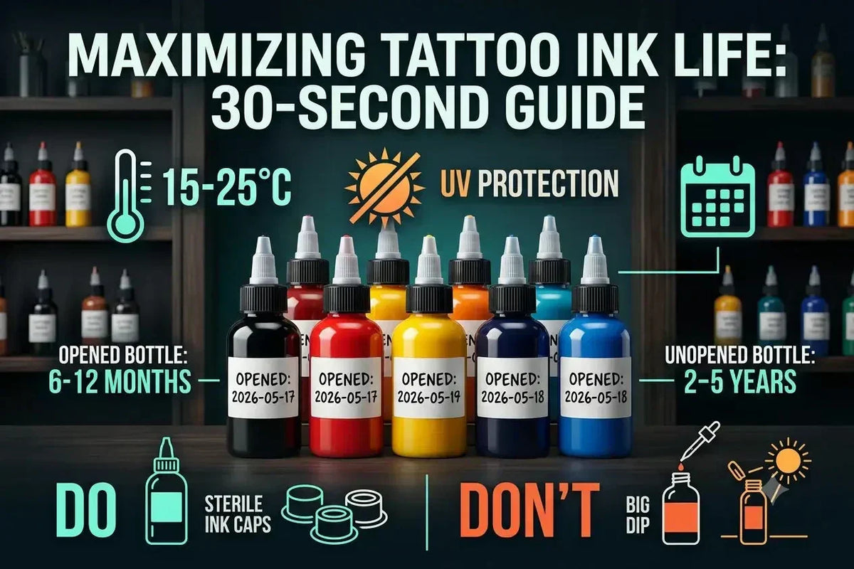 Tattoo Ink Storage: Shelf Life, Conditions, and Safety Protocols