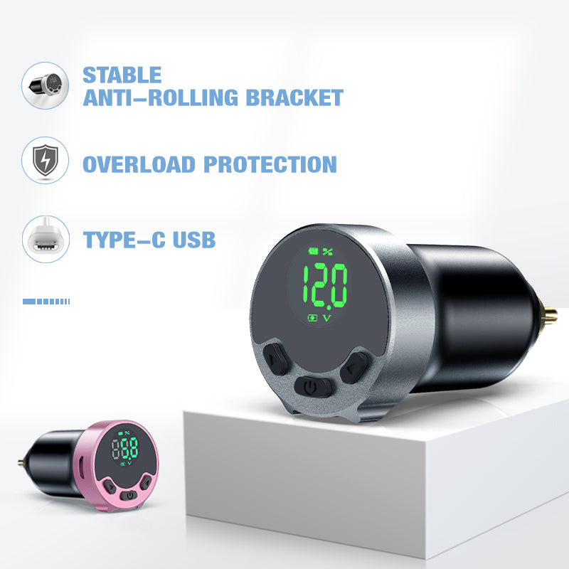 Thunderlord Power Digital Wireless Tattoo Power Supply DC004