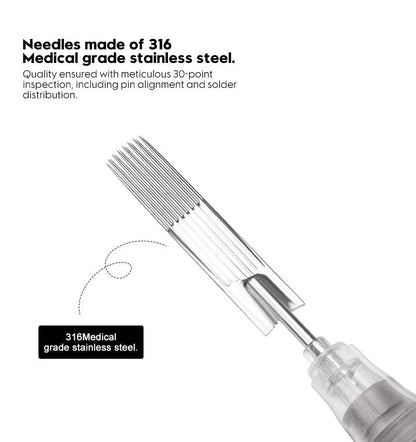 THUNDERLORD POWER Ink Anchor Round Shader RS Universal Cartridges Needles - 20pcs