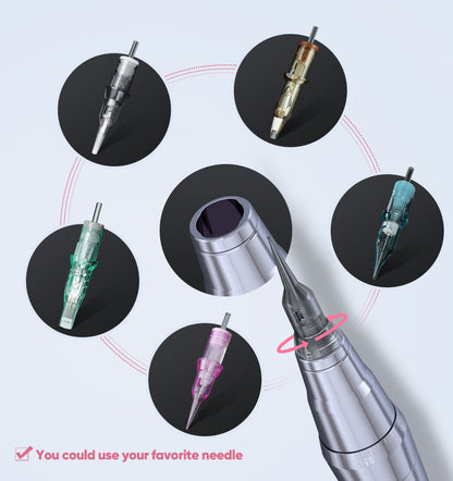 Biomaser TP010 Wireless PMU Machine Kit - Dual Battery, Swiss Motor, Silent for Brows & Lips