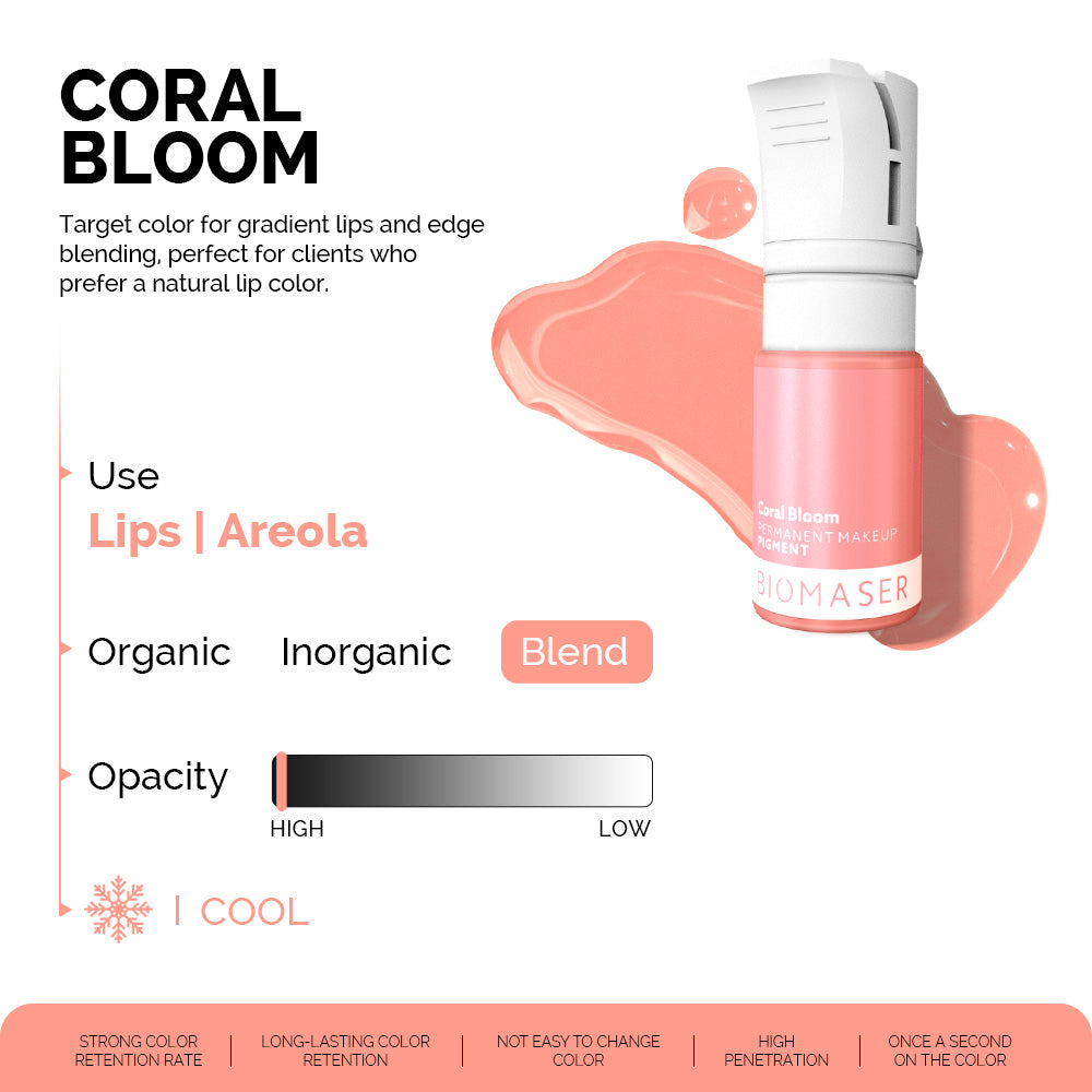 Biomaser Hybrid Pigment Coral Pink for Lips