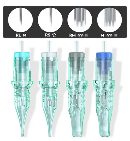 THUNDERLORD POWER Ink Anchor Round Liner RL Universal Cartridges Needles - 20pcs