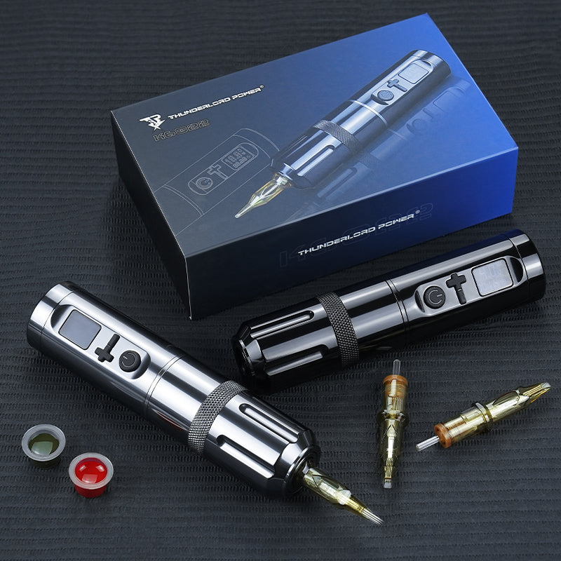 Thunderlord Power K6022 Wireless Tattoo Pen Kit with 4.0mm Stroke