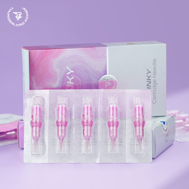 Cartuchos de agujas de maquillaje permanente ThunderlordPower cóncavos-convexos XF para máquina de tatuaje estándar