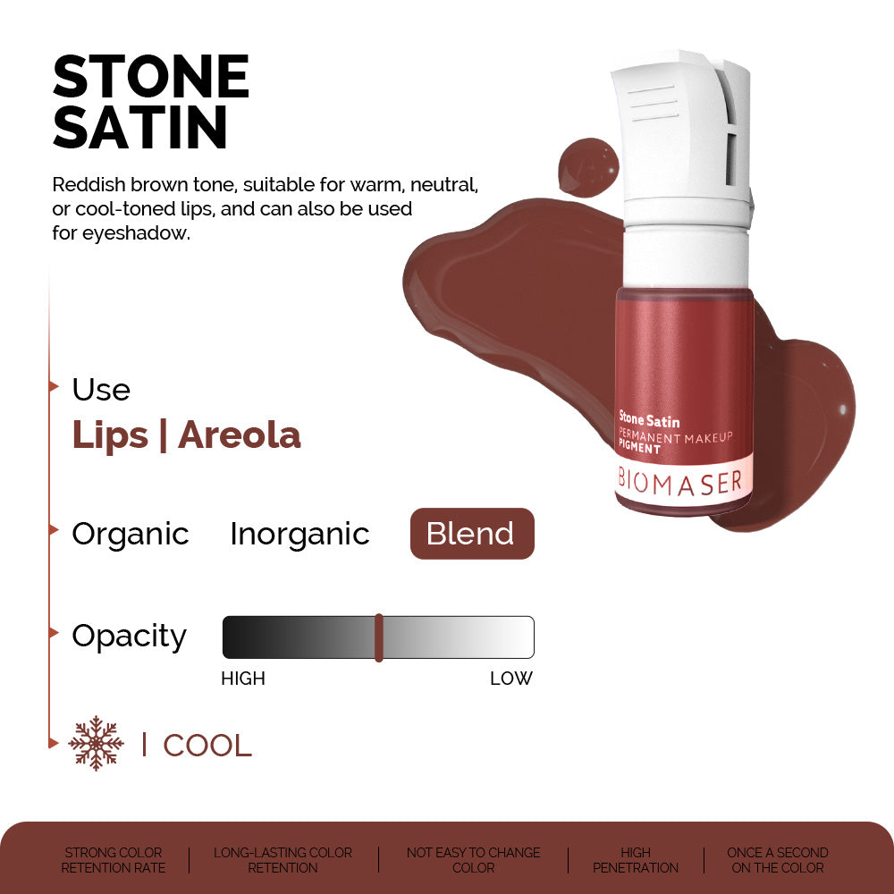 Biomaser Hybrid Pigment Dark Red Brown for Lips