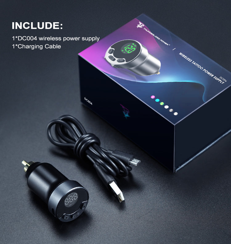 Thunderlord Power Digital Wireless Tattoo Power Supply DC004