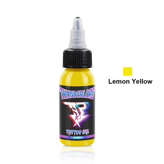 Tinta para tatuajes Thunderlordpower Amarillo Limón 1 oz 