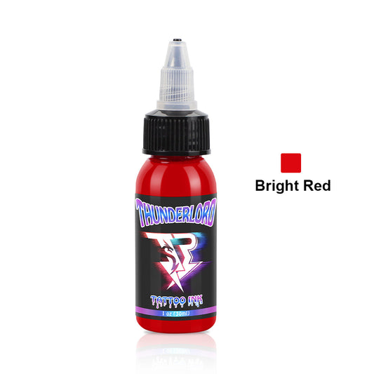Tinta para tatuajes Thunderlordpower, rojo brillante, 1 oz/30 ml 