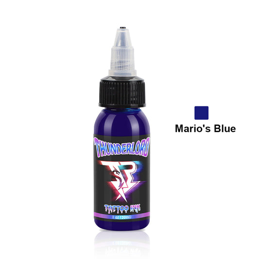 Tinta para tatuajes Thunderlordpower Azul Mario 1 oz/30 ml 