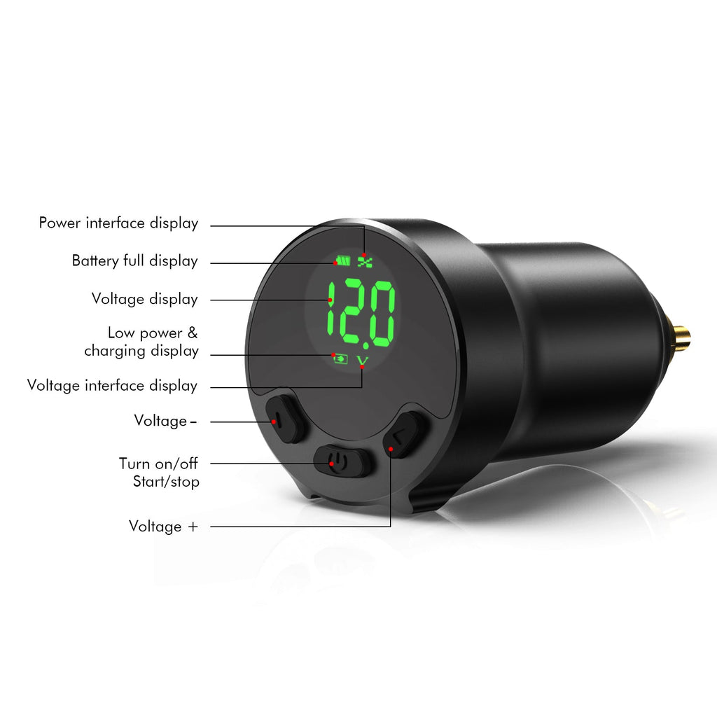 Thunderlord Power Digital Wireless Tattoo Power Supply DC004