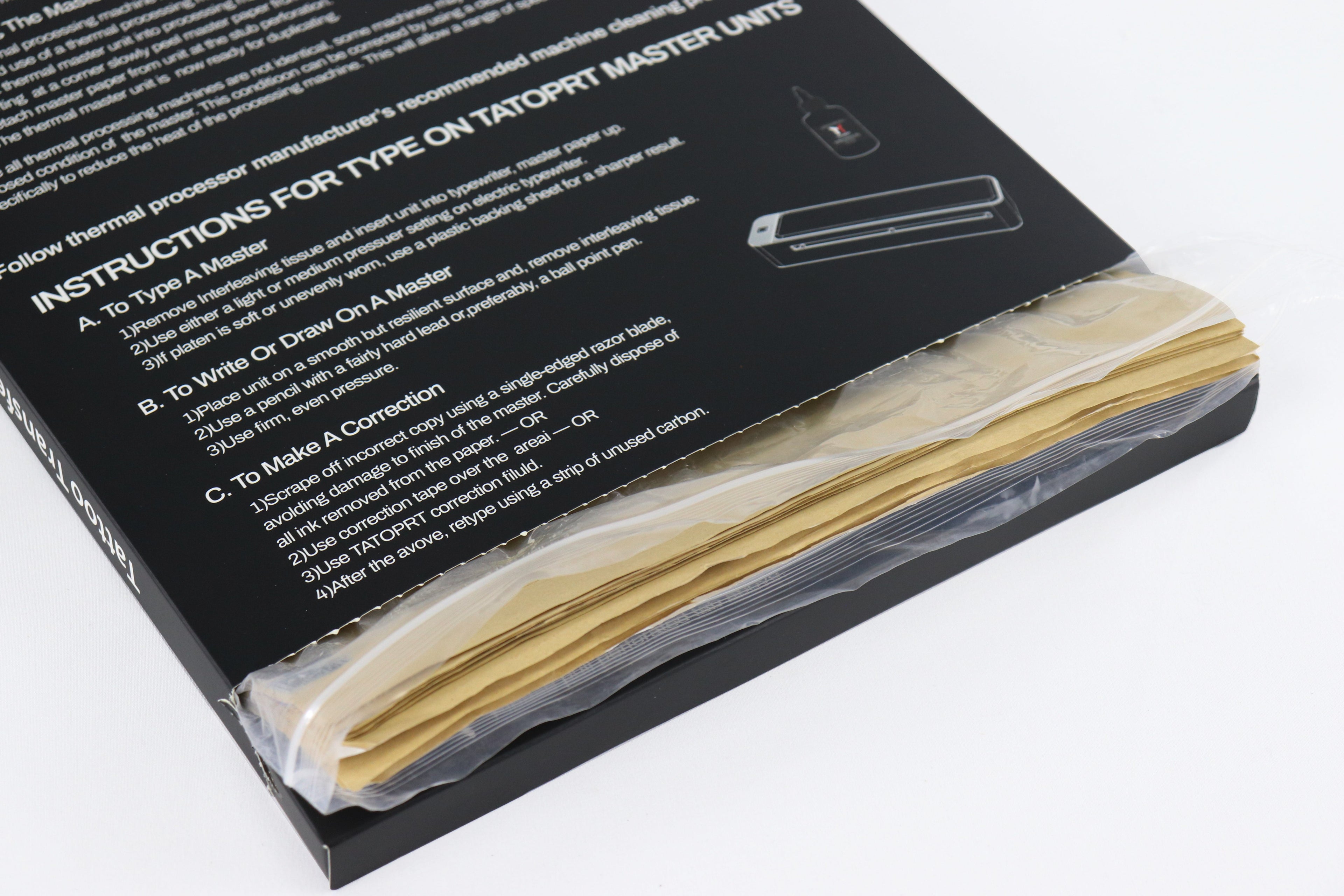 Thunderlord A3 Tattoo Transfer Paper for Wireless Thermal Tattoo Printers