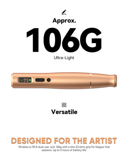 Biomaser Claro Wireless Tattoo & PMU Machine with RCA