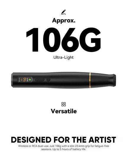 Biomaser Claro Wireless Tattoo & PMU Machine with RCA