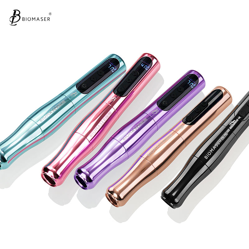 Biomaser P90 PRO Wireless PMU Pen - Long-Lasting, Silent & Portable for Brows/Lips/Eyeliner