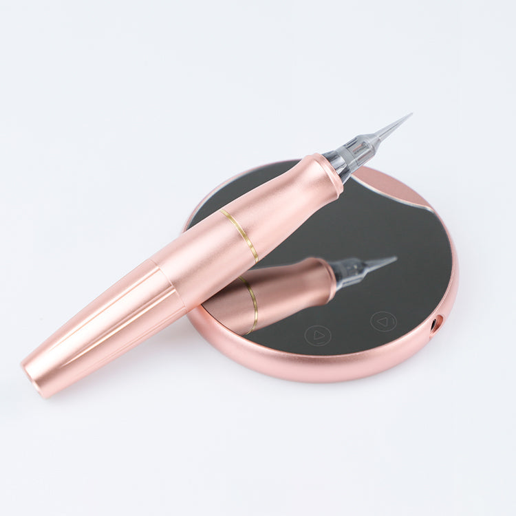 Kit de máquina de tatuaje PMU con cabezal doble CTGE004 para aguja de cartucho de tatuaje universal y aguja de rosca BMX Thunderlord P90