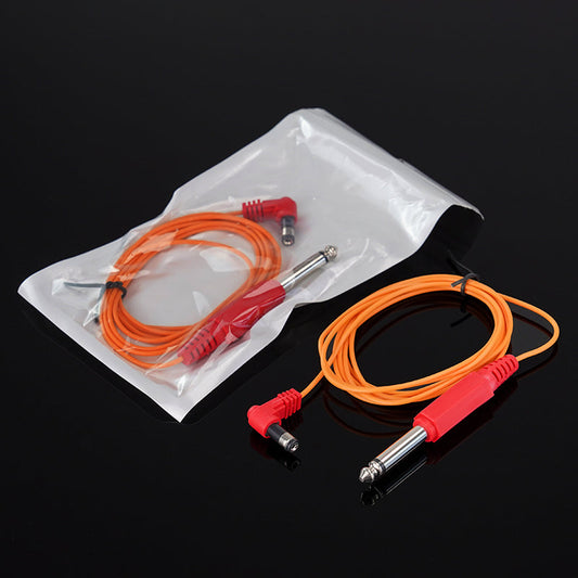 Cable de clip para tatuaje Thunderlord Power, cable suave de 1,8 m y 6,3 CC con interfaces de CC de alta sensibilidad disponibles.
