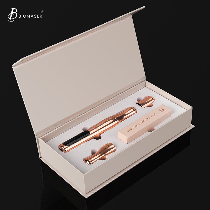 Biomaser P90 Pro Wireless PMU Pen Adjustable Stroke for Brows Lips Eyeliner