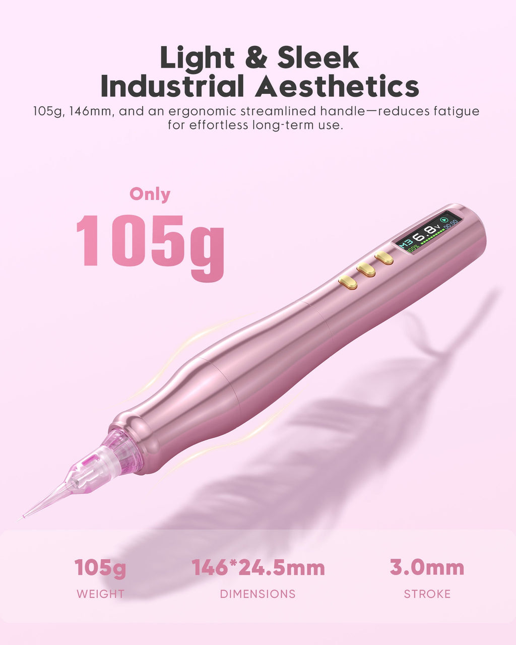 Biomaser TP006 Wireless Permanent Makeup Machine 3mm Stroke