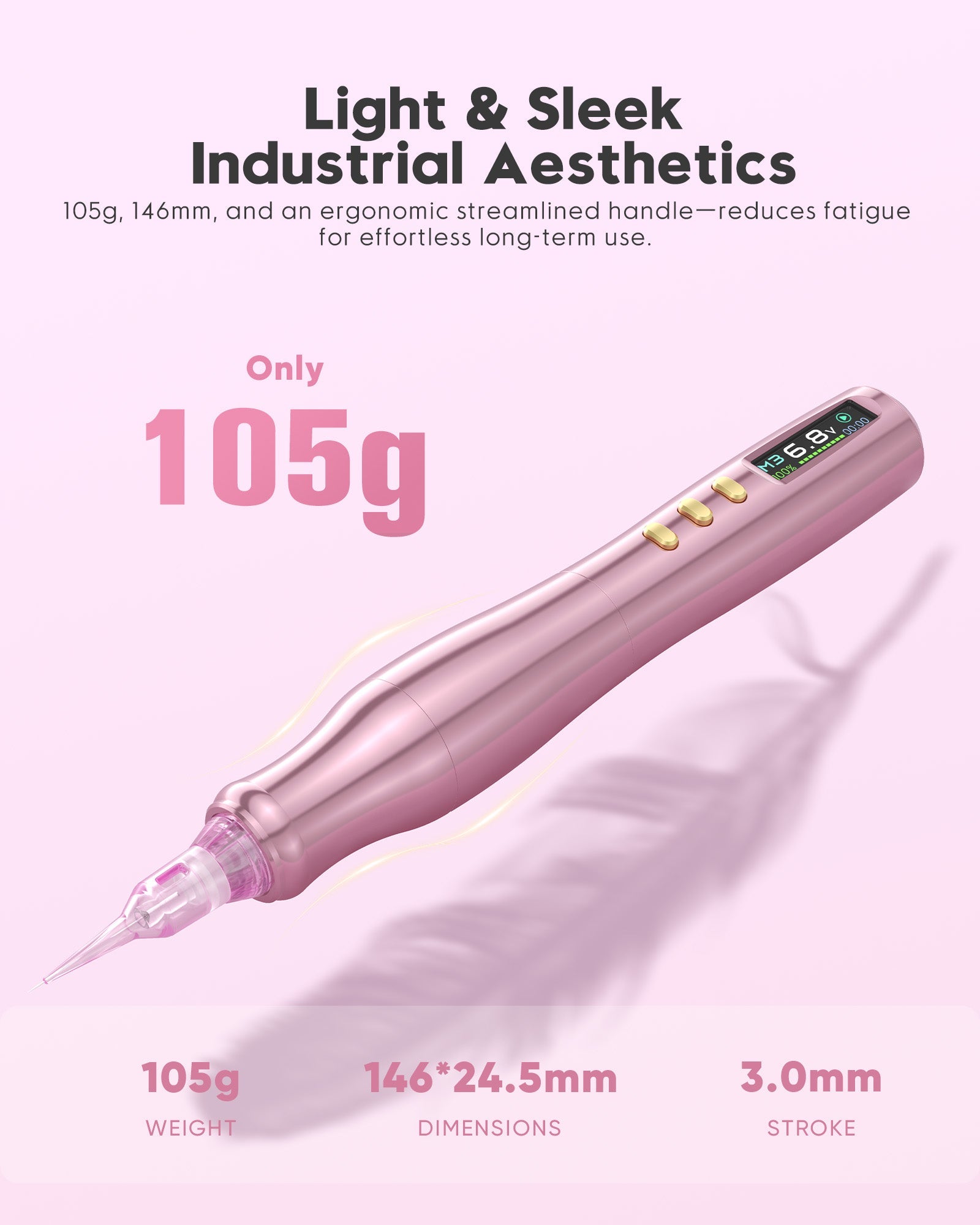 Biomaser TP006 Wireless Permanent Makeup Machine 3mm Stroke